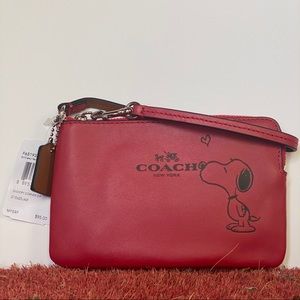 Limited Edition Coach x Peanuts Snoopy Wristlet